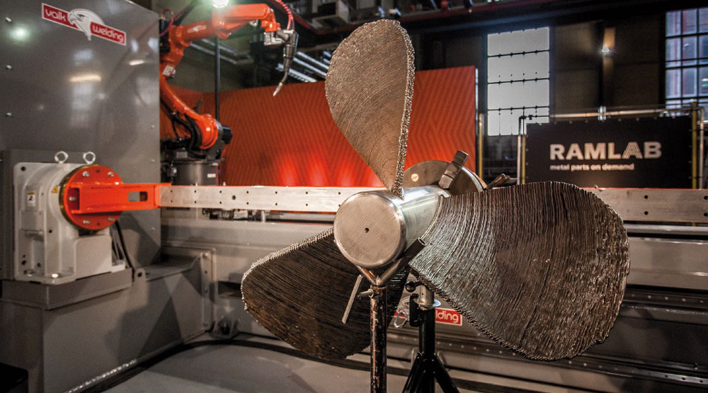 Sechsarm-Roboter druckt Schiffsschraube 9 Sechsarm-Roboter druckt Schiffsschraube