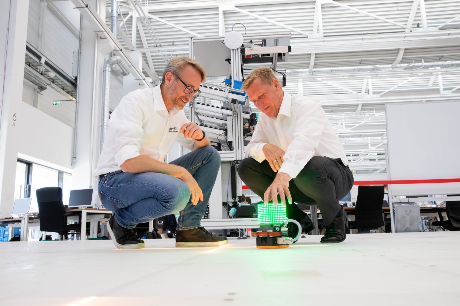 Den Boden bereitet für die modulare Fabrik