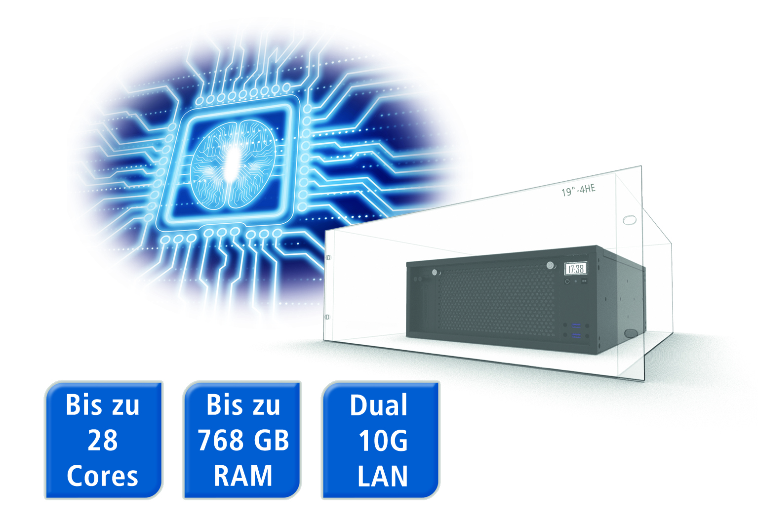 Embedded Server mit bis zu 28 Prozessorkernen 3 Embedded Server mit bis zu 28 Prozessorkernen