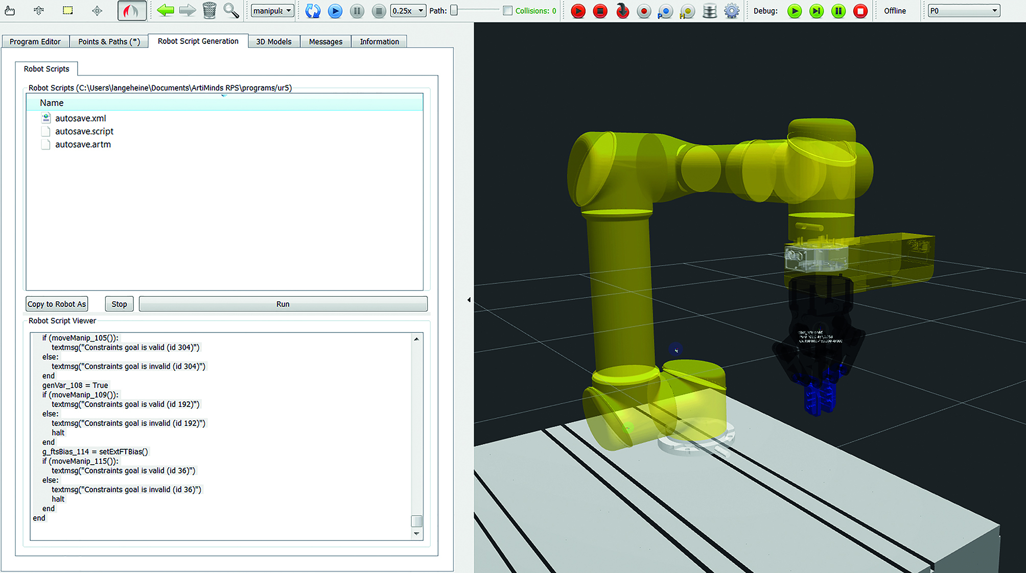 In drei Schritten programmiert
