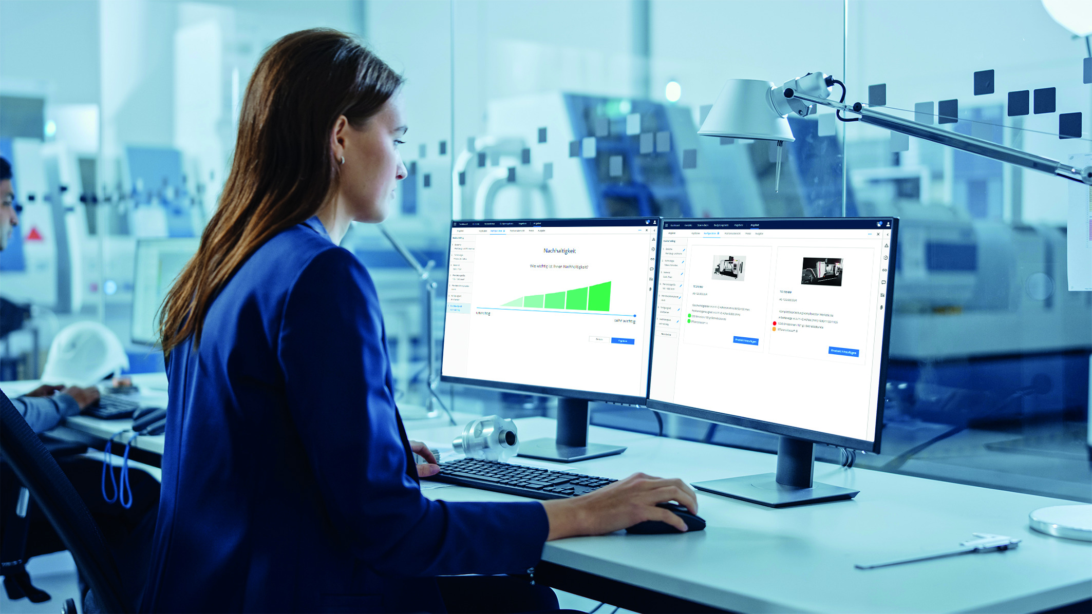 Ökobilanz der Maschine konfiguriert