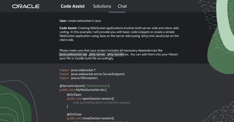Oracle stellt Code Assist vor