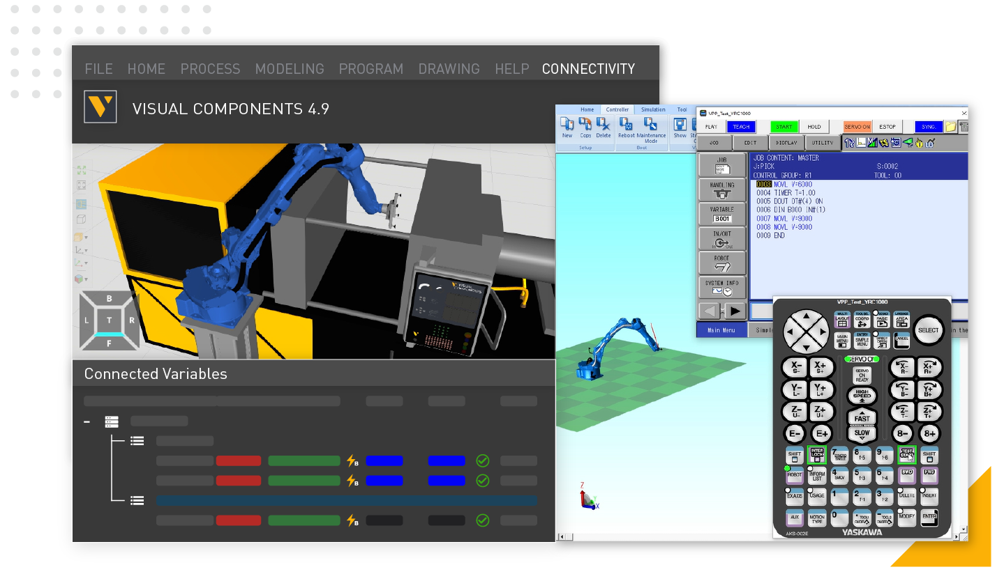Kawasaki- und Yaskawa-Plugins in Visual Components 4.9 3 Kawasaki- und Yaskawa-Plugins in Visual Components 4.9
