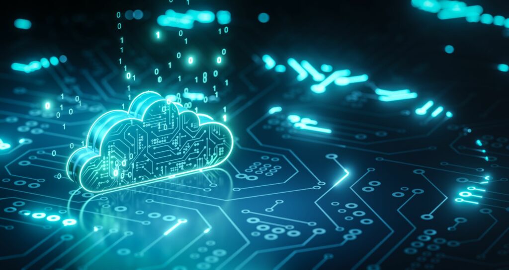 IT-Sicherheit: Die Lebensmittelindustrie gerät ins Visier 1 cloud computing circuit board background