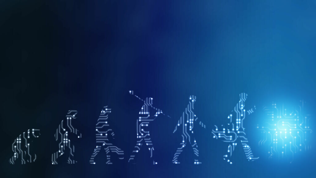 Auf den Spuren eines rückläufigen Industrie 4.0-Fortschritts 1 Future evolution change of human resources employee work labor r