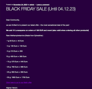 Auch im Darknet ist Black Week 8 Holiday Shopping Abbildung 7
