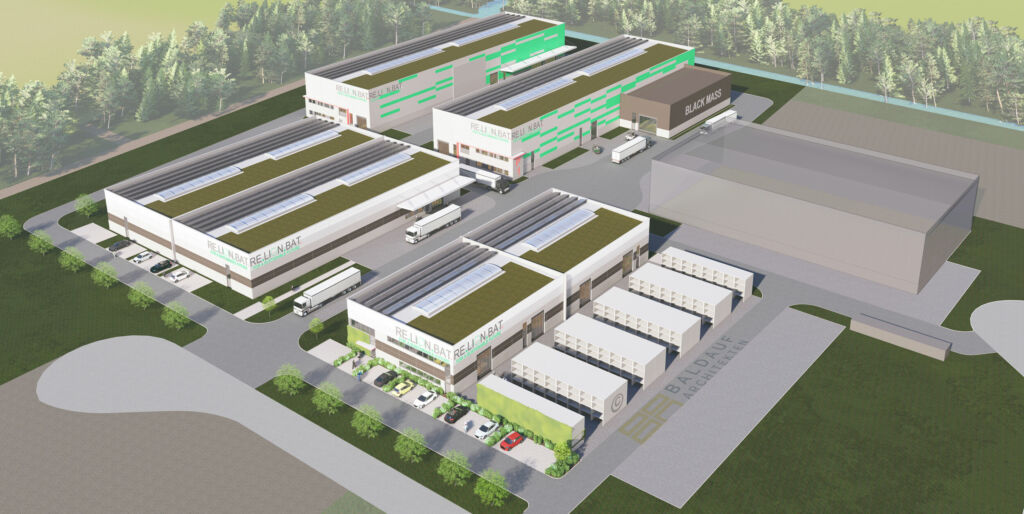 Nahtlos vom Wareneingang bis zum Versand 1 3D-Modell der neu
errichteten Recyclingfabrik von Re.Lion.Bat.