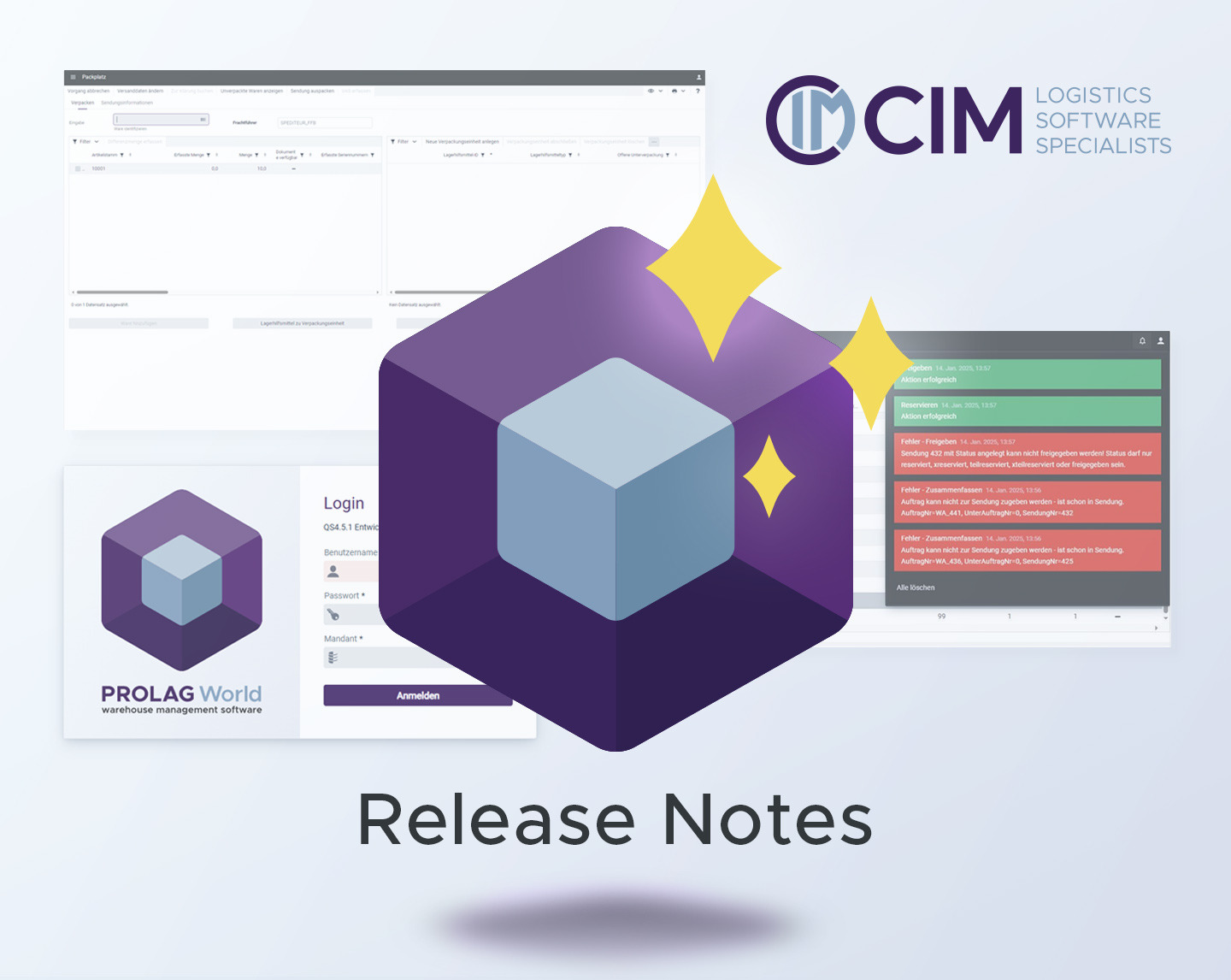 Überarbeitete GUIim WMS Prolag World