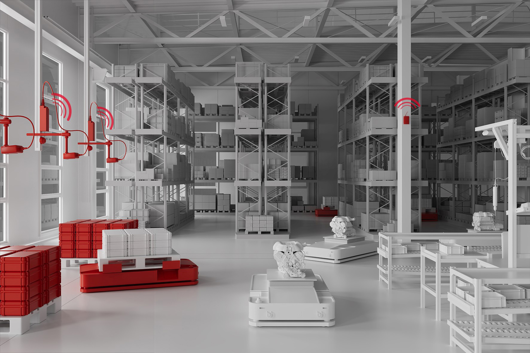 Automatisches Materialabrufsystem: Bestand in Montage und Logistik verfolgen