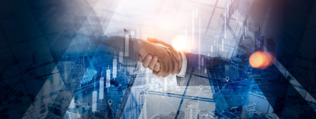 PSI steht vor Übernahme durch Finanzinvestor 1 Businessman handshake for teamwork of business merger and acquisitionsuccessful negotiatehand shaketwo businessman shake hand with partner to celebration partnership and business deal concept