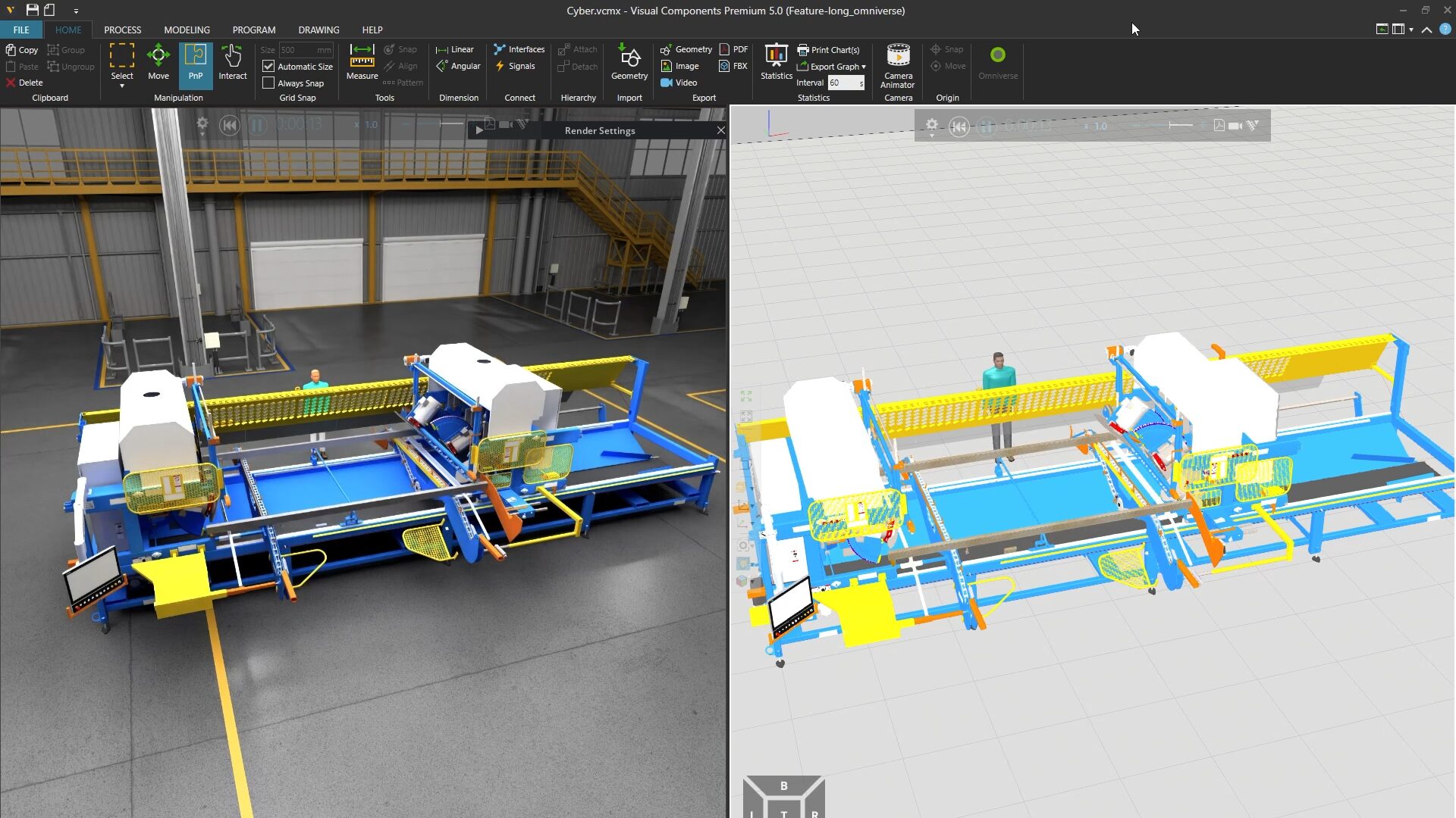 Fabriklayouts fotorealistisch visualisieren