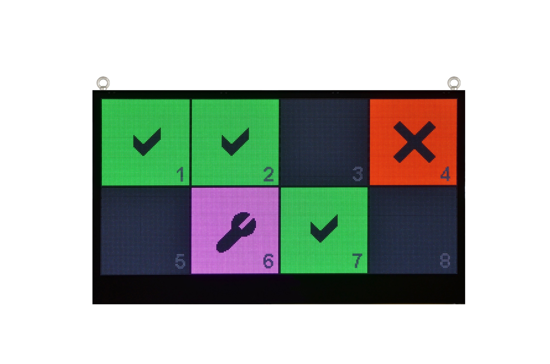 Nr. 1 Microsyst Andon Board 230 x 130 Anlagenstatus kl