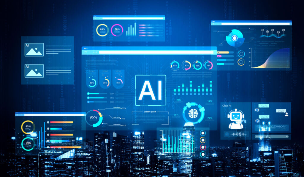 Fertigungsunternehmen bauen KI-Einsatz aus - trotz Sicherheitsbedenken 1 AI Data Analytics Dashboard with Financial Charts and BI Interface. Corpus