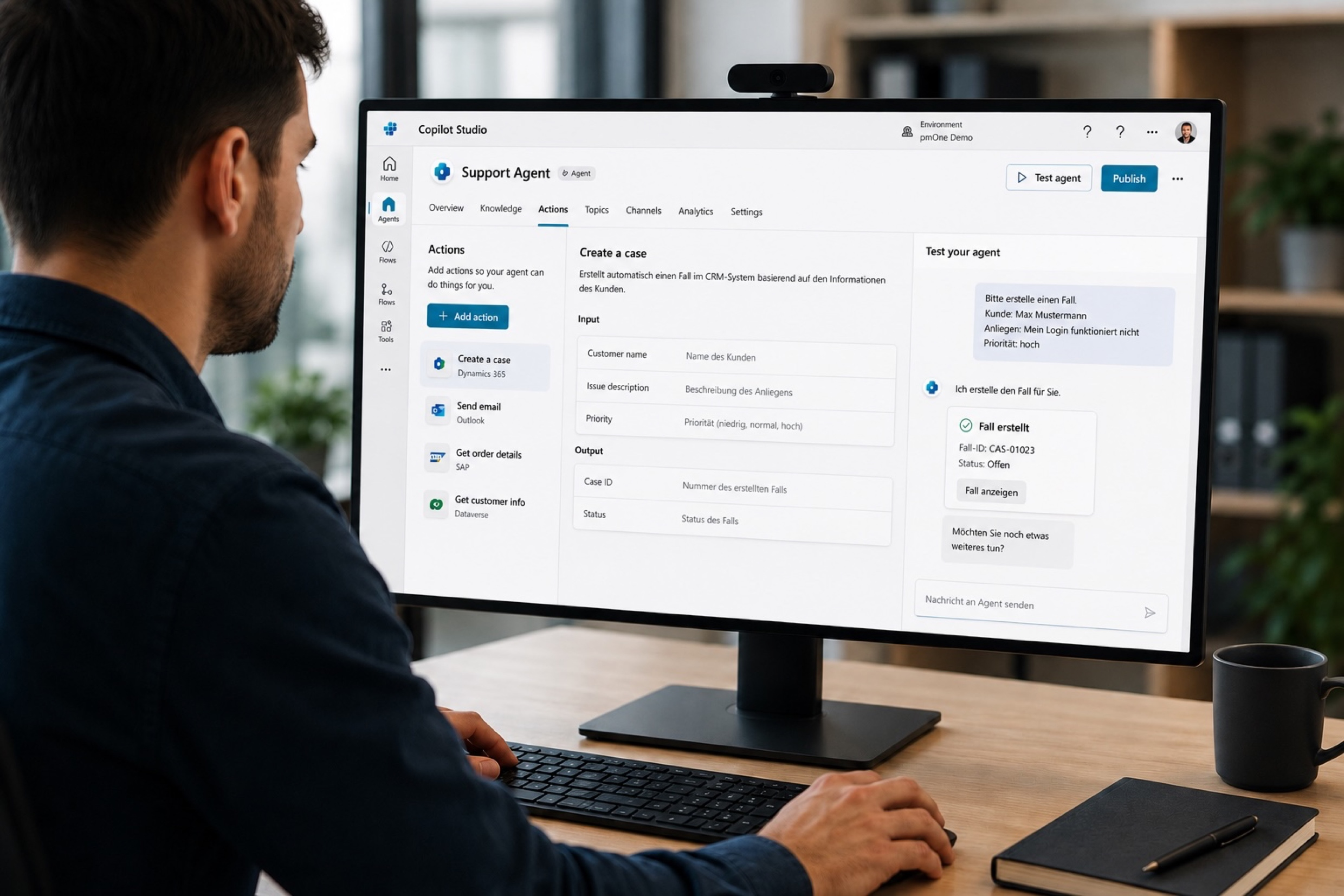 Zwischen Assistenzsystem und digitalem 'Kollegen' 25 Mit Microsoft Copilot Studio lassen sich ohne großes Vorwissen spezialisierte KI-Agenten erstellen, die definierte Aufgaben oder Prozesse unterstützen.