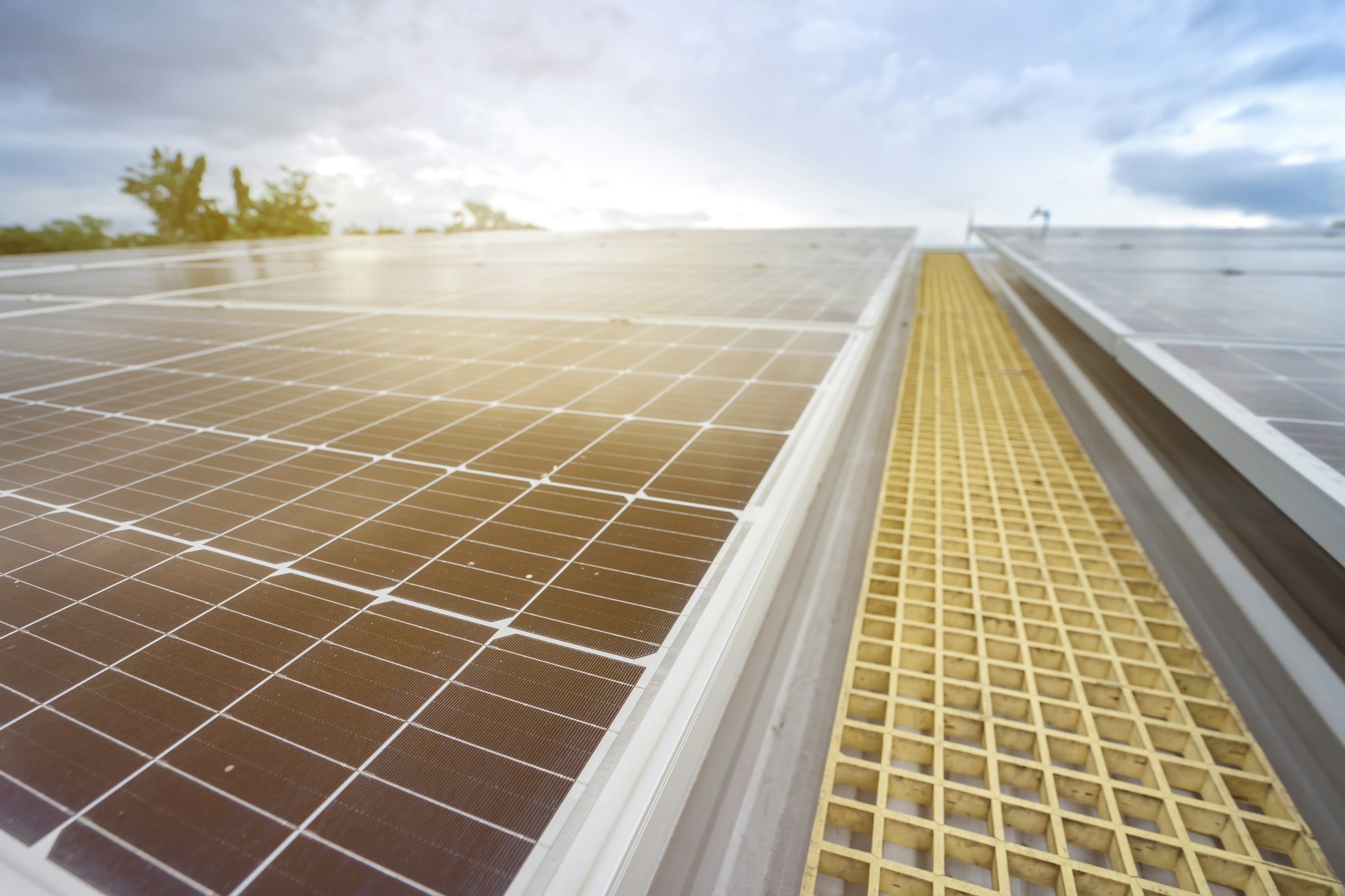 Roof mount solar panels