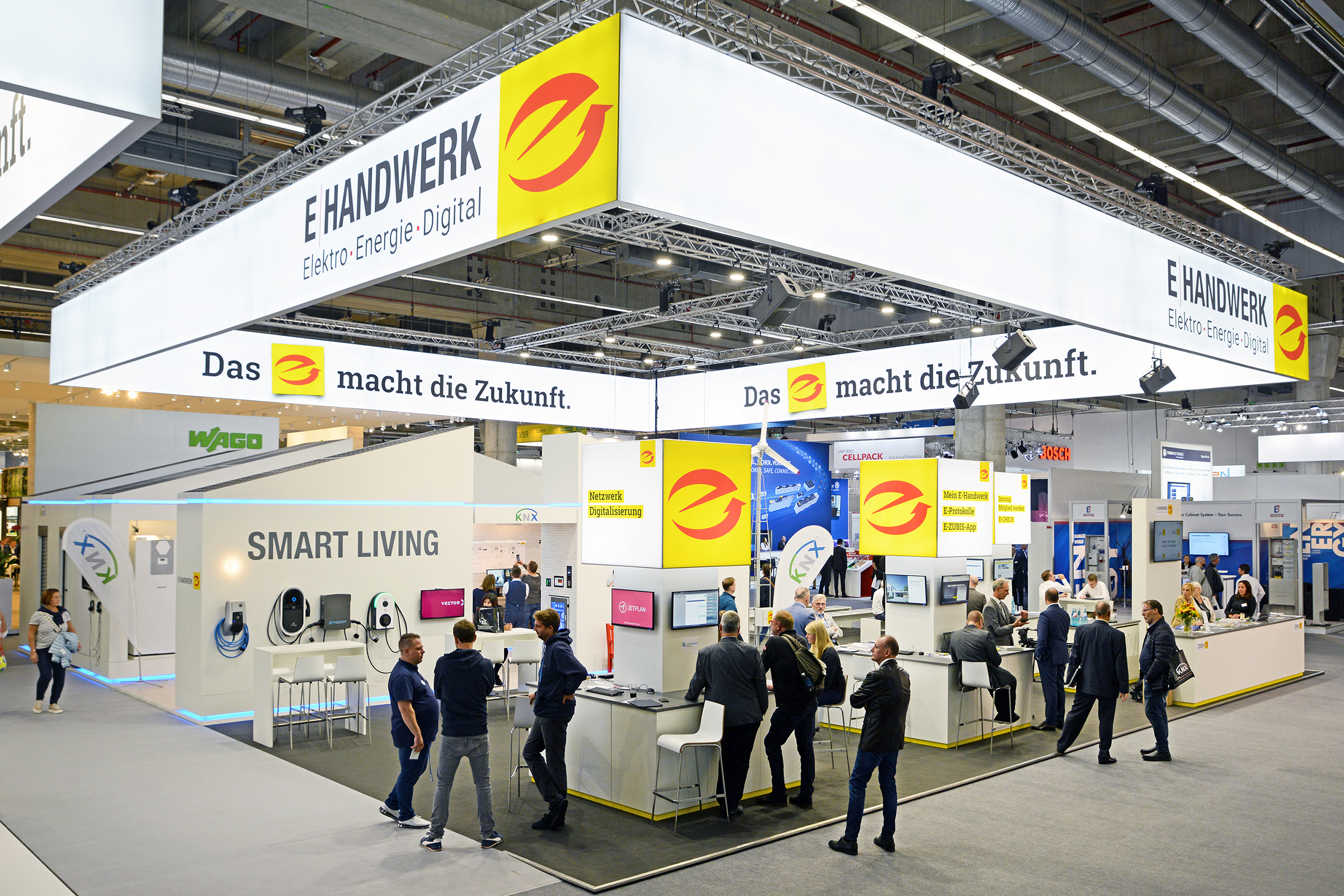 Der Gemeinschaftsstand der E-Handwerke in Halle 11.0.