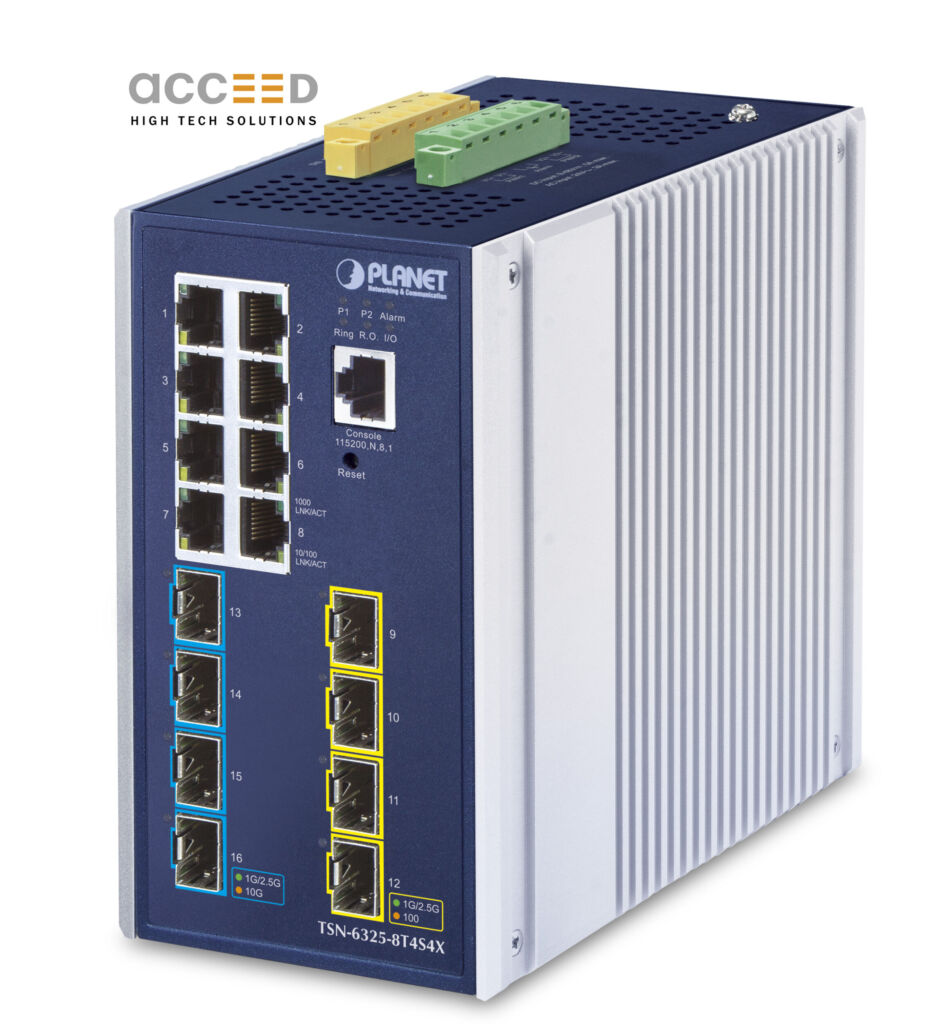 Echtzeit-tauglicher TSN-Switch 1 Layer-3-TSN-Switch
für Echtzeit-Automatisierungsnetze