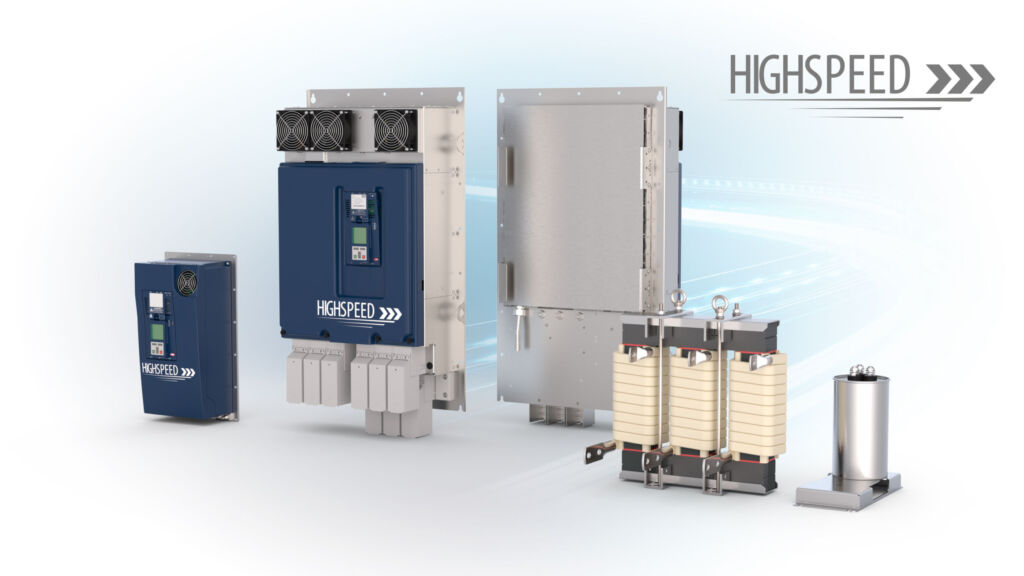 High Speed Drives für über 2.000Hz Ausgangsfrequenz 1 Leistungsstarkes Duo: Die neuen High-Speed Drives und Sinusfilter von KEB Automation.