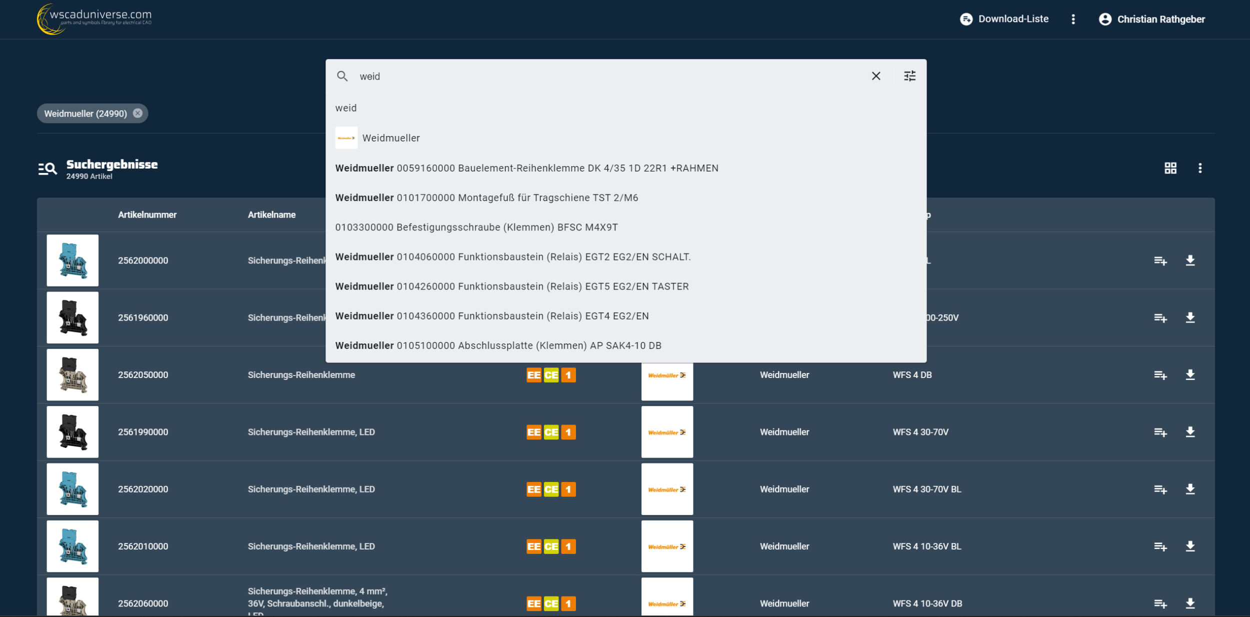 Online-Portal mit verbessertem Datenformat