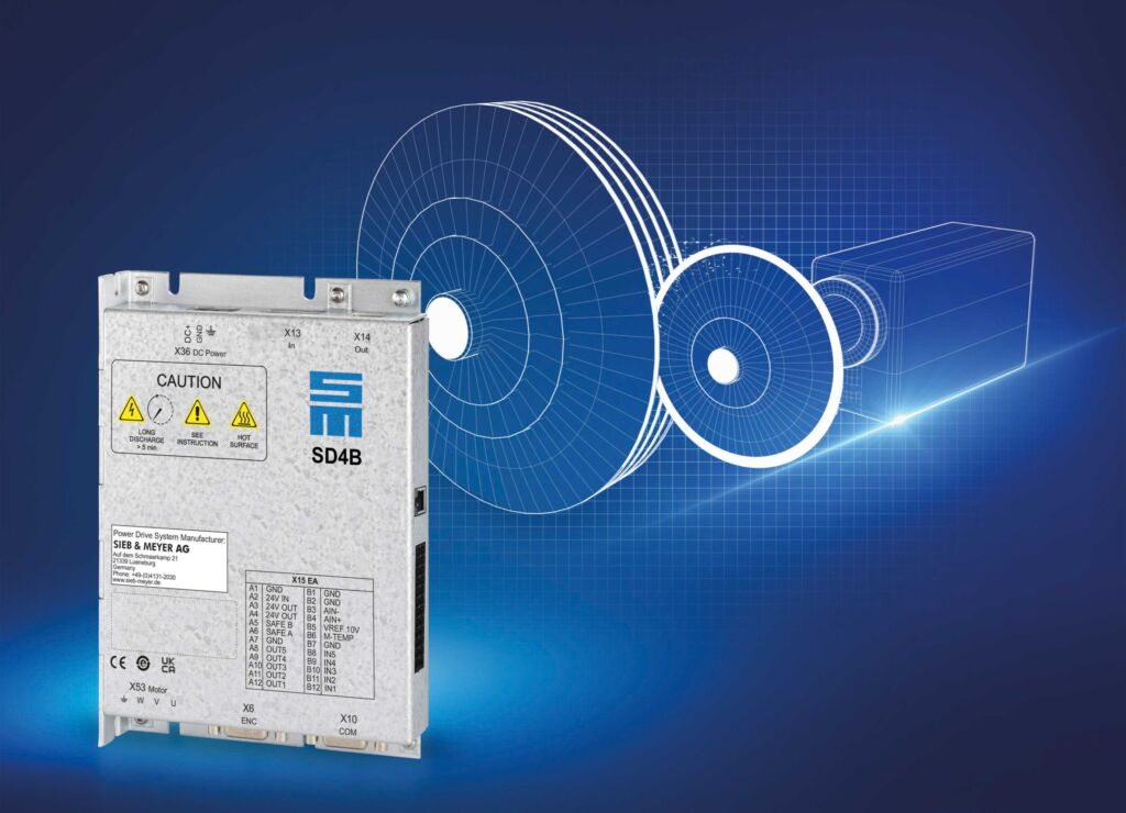 Drive Controller mit neuer Hochstromvariante 1 Kompaktes Multitalent: Den Drive Controller SD4B von Sieb & Meyer gibt es jetzt auch als 13A-Hochstromvariante.
