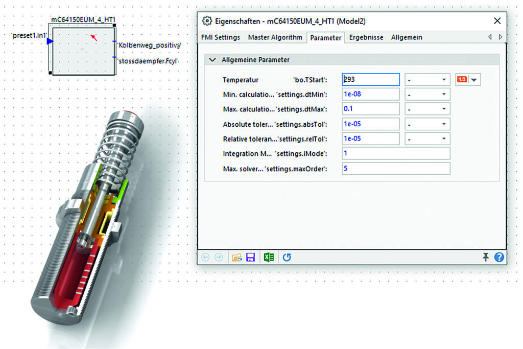 Digitale Zwillinge für die Dämpfungstechnik 1 Mit digitalen Zwillingen seiner Stoßdämpfer will ACE den Anwendern das Engineering und Virtual Prototyping erleichtern.