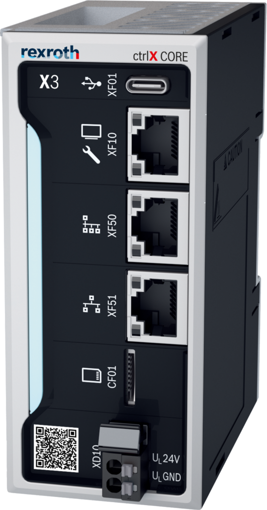 ctrlX Automation von Bosch Rexroth in der Anwendung 3 Die Steuerung ctrlX Core bildet den Kern für die Anwendungen aus dem Rexroth-Automatisierungsbaukasten.