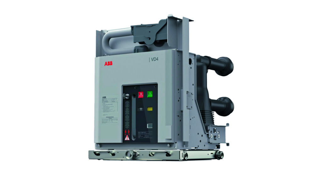 Effizienz steigern, Ausfälle reduzieren 1 Bild 1 | Der VD4 Evo ist die neueste Version des ABB IEC-Vakuumleistungsschalters VD4 für Innenräume. Das intelligente Gerät ist in der Lage, die Gefahr von Stromausfällen um 30 Prozent zu reduzieren und die Effizienz beim Betrieb und bei der Wartung um bis zu
60 Prozent zu erhöhen, was wiederum die Betriebskosten senkt.