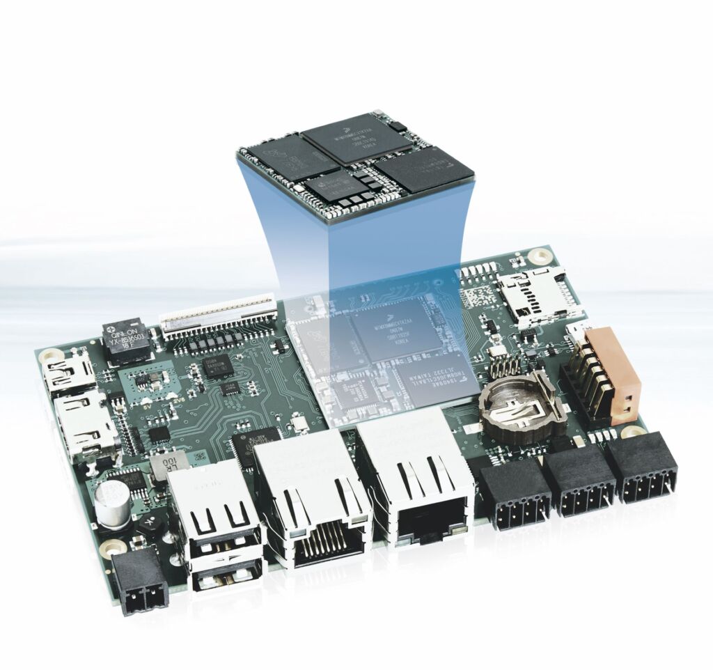 Mit Arm-basiertem Modulbaukasten immer up todate 1 Kontron bietet seine Hardwareprodukte in Form von Boards als Einheit aus Mikroprozessor, SoM, Speicher, Kommunikations- und LCD-Schnittstelle sowie wichtigen Sicherheitsstandards auf einer kompakten Leiterplatte an.