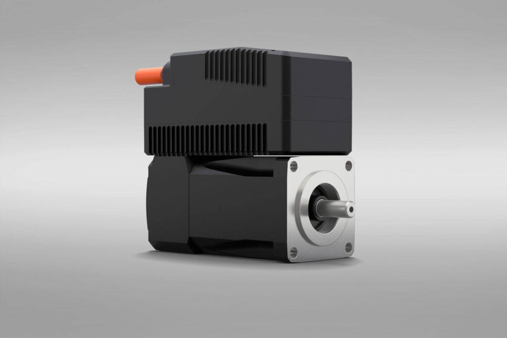 Wie Smart Clamps mit dezentraler Antriebstechnik Energie sparen 2 Der Synchron-Servomotor mit integriertem Wechselrichter ihXT3 spart Zeit beim Einbau. Der Wechselrichter sitzt hier direkt verdrahtet auf dem Servomotor.