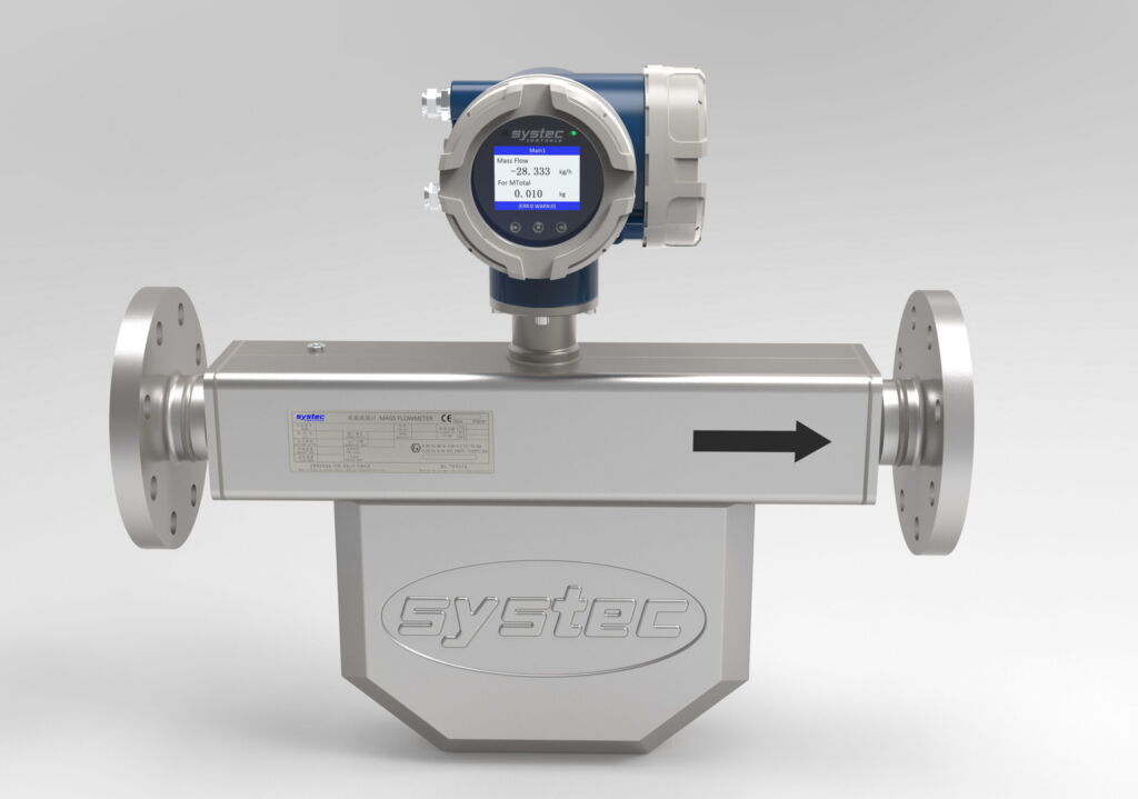 Präziser Durchflussmesser 1 Der hoch präzise Coriolis Durchflussmesser Sys-SMF für Flüssigkeiten und Gase ist besonders einfach in der Handhabung.
