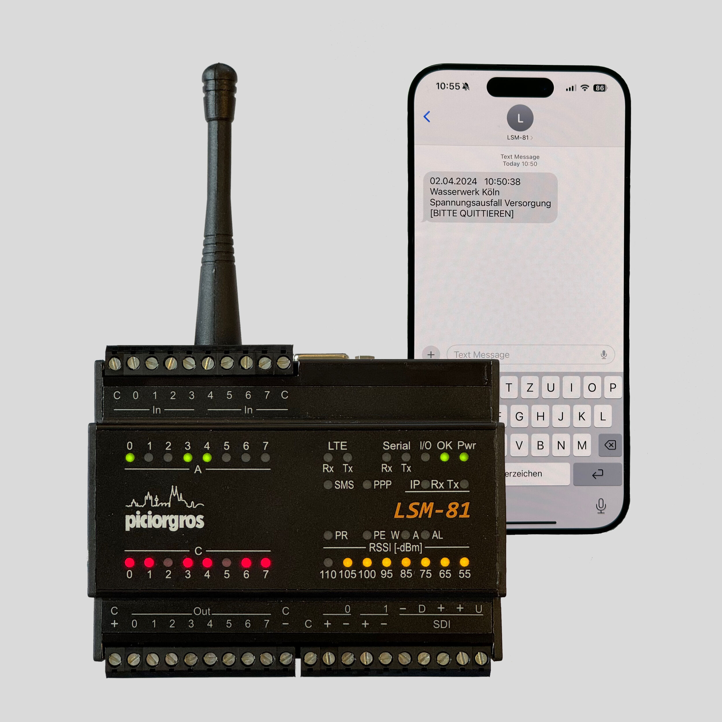 LTE-Störmelder mit integrierter Micro-SPS 5 LTE-Störmelder mit integrierter Micro-SPS