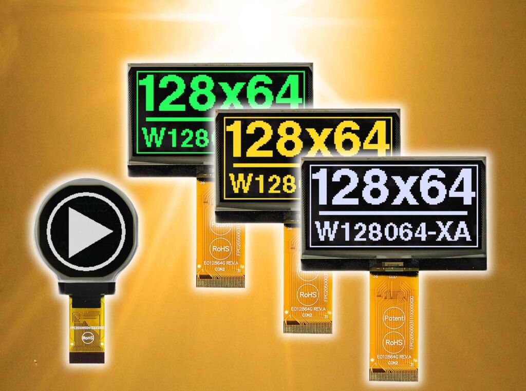 OLED-Kleinanzeigen für extreme Anwendungen 1 Die neuen OLED-Displays im Kleinformat sind als Selbstleuchter flach und kontraststark in alle Richtungen.