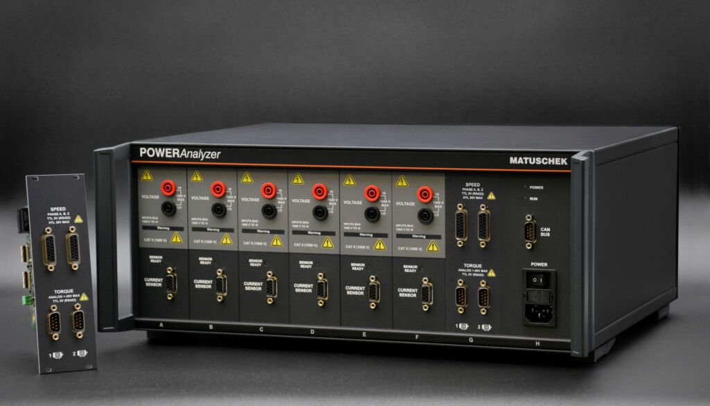 Elektrische und mechanische Motordaten 1 PowerAnalyzer mit Motorkarte dunkles Gehaeuse