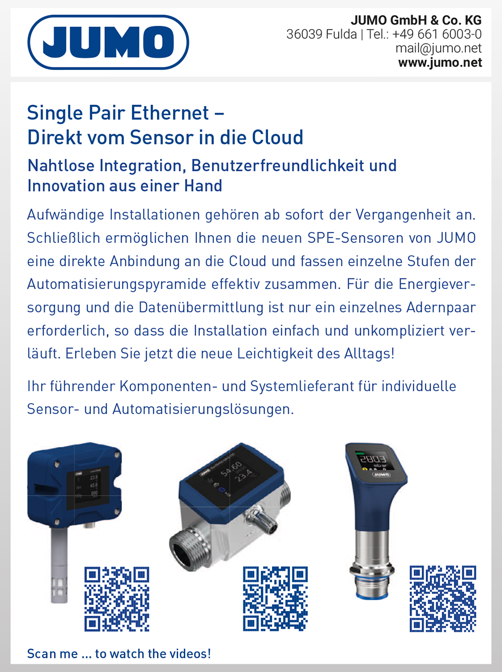 Produktübersicht – JUMO GmbH & Co. KG