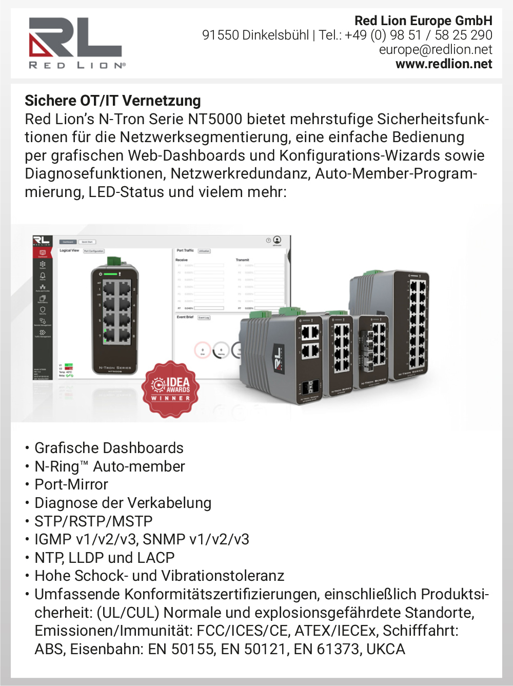 Produktübersicht – Red Lion Controls BV