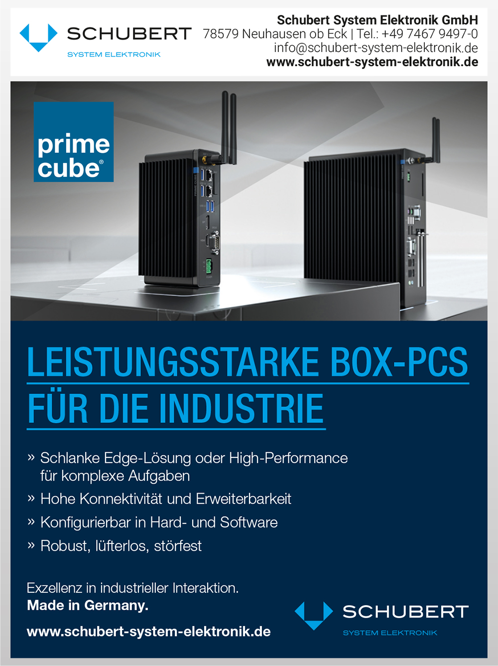 Produktübersicht - Schubert System Elektronik GmbH 7 Produktübersicht – Schubert System Elektronik GmbH