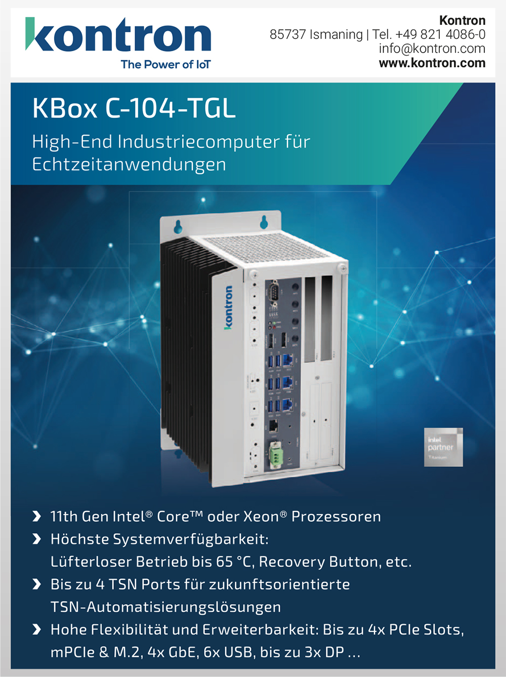 Produktübersicht - Kontron Europe GmbH 5 Produktübersicht – Kontron Europe GmbH
