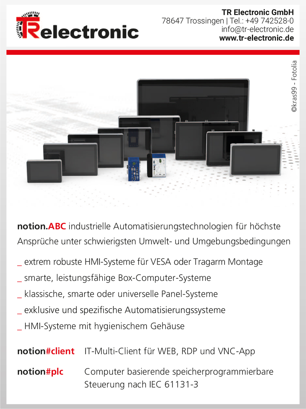 Produktübersicht - TR-Electronic GmbH 3 Produktübersicht – TR-Electronic GmbH