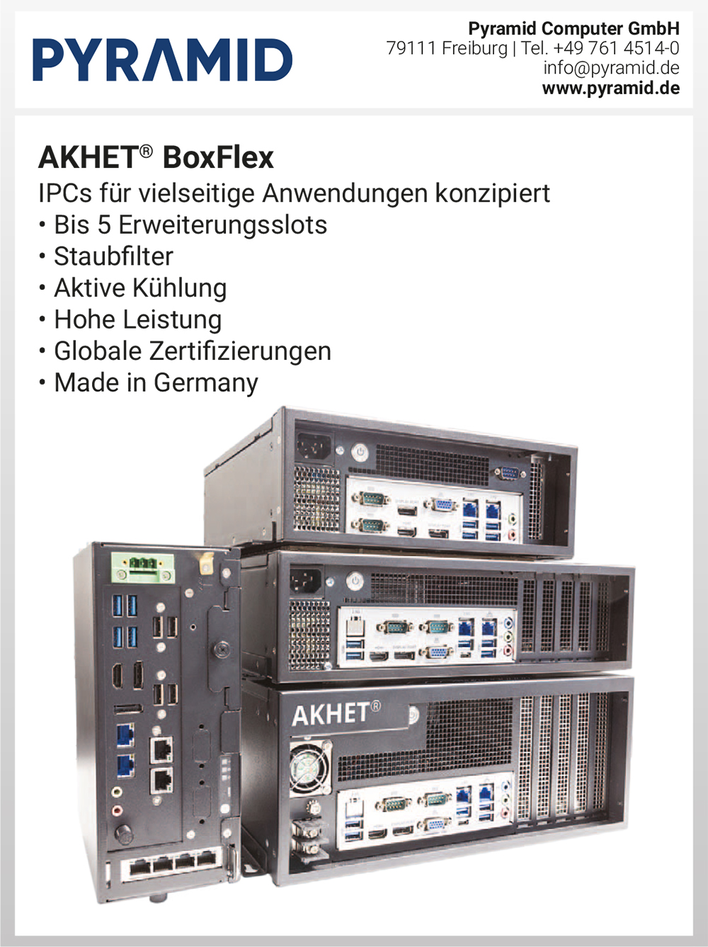 Produktübersicht - Pyramid Computer GmbH 5 Produktübersicht – Pyramid Computer GmbH