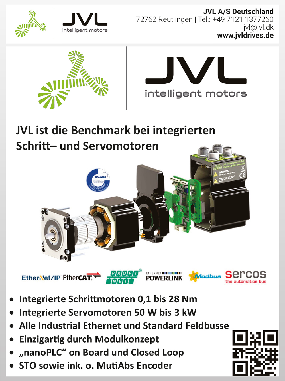 Produktübersicht – JVL A/S