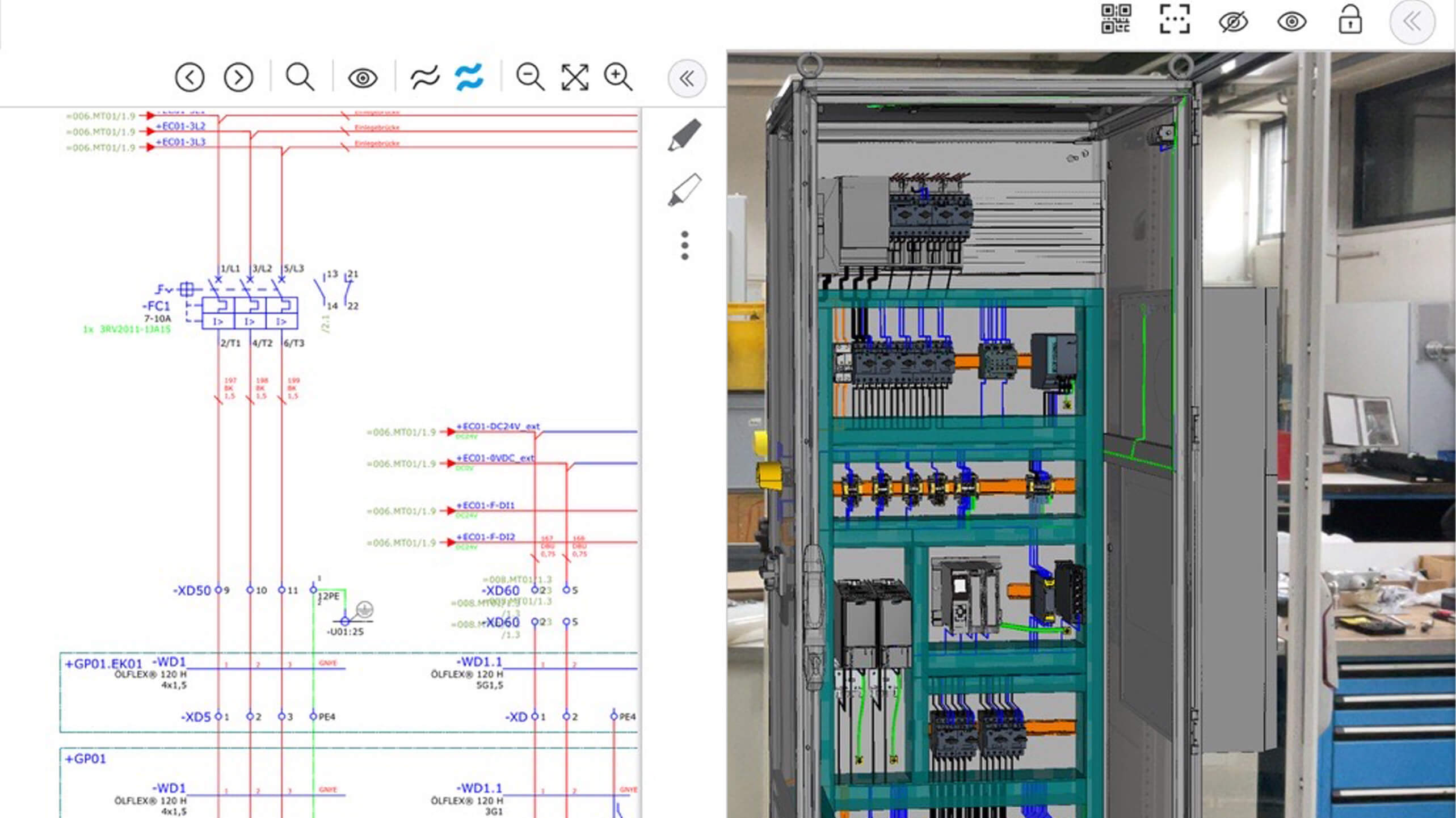Augmented Reality App für Schaltschränke