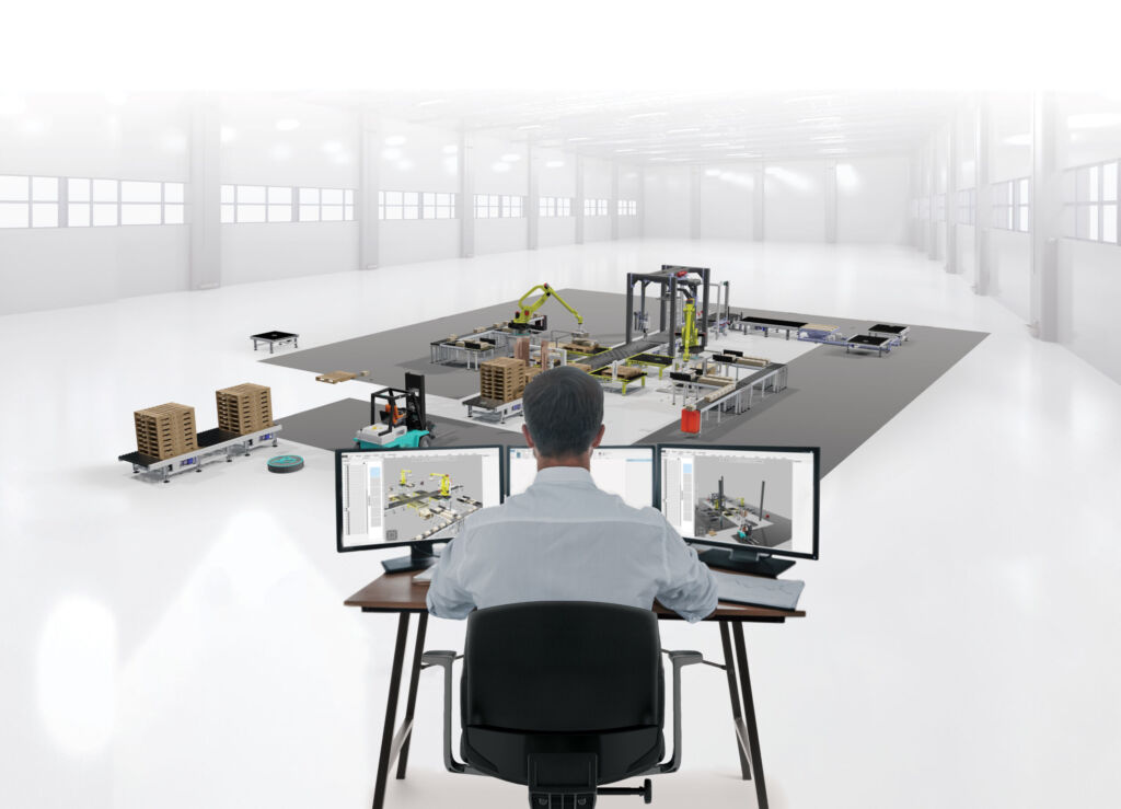 3D-Simulation für Fabrikplaner 1 Für die digitale Fabrikplanung ist ein detailliertes Verständnis des Herstellungsprozesses erforderlich.