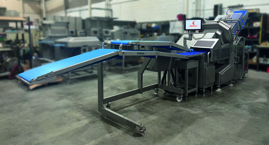Zwanzig synchrone Servomotoren 1 Bei Finova synchronisiert eine Motion-ControlLösung von Panasonic Industry zwanzig
Servomotoren in einer Fleischschneidemaschine.