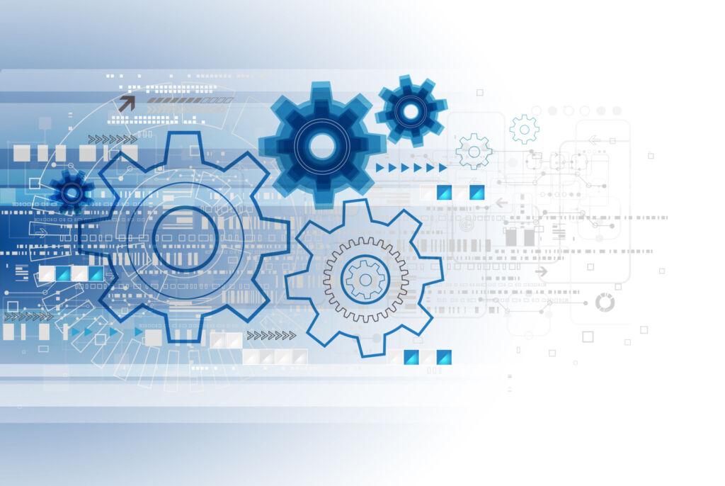 Weg vom Trennungsprinzip 1 Abstract technology business template background. Vector