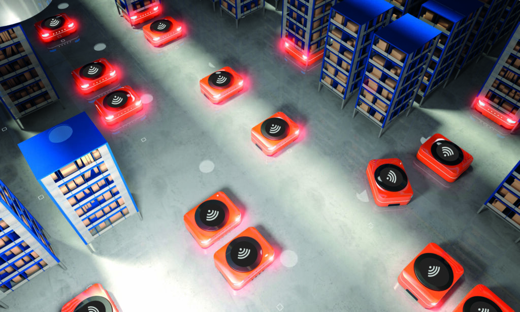 Mit Funk die Produktion auf das nächste Level heben 1 AutomatedWarehouse3dRenderingImage