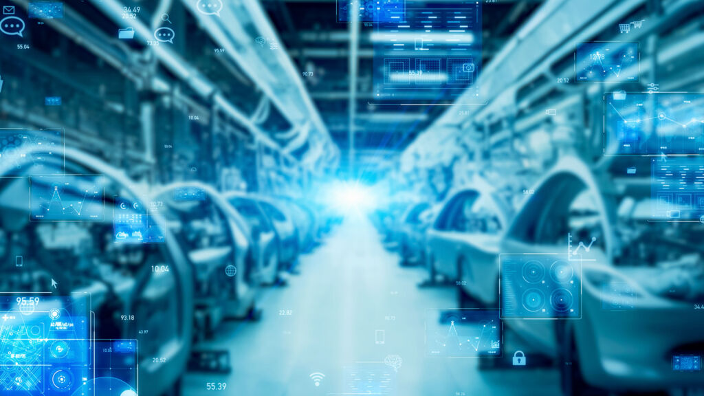 Factory-X erreicht Halbzeit-Meilenstein 1 Automobile factory and technology. ICT. DX