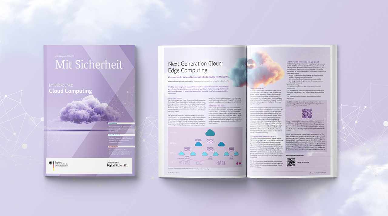 Cloud Computing im Fokus: Neues BSI-Magazin erschienen