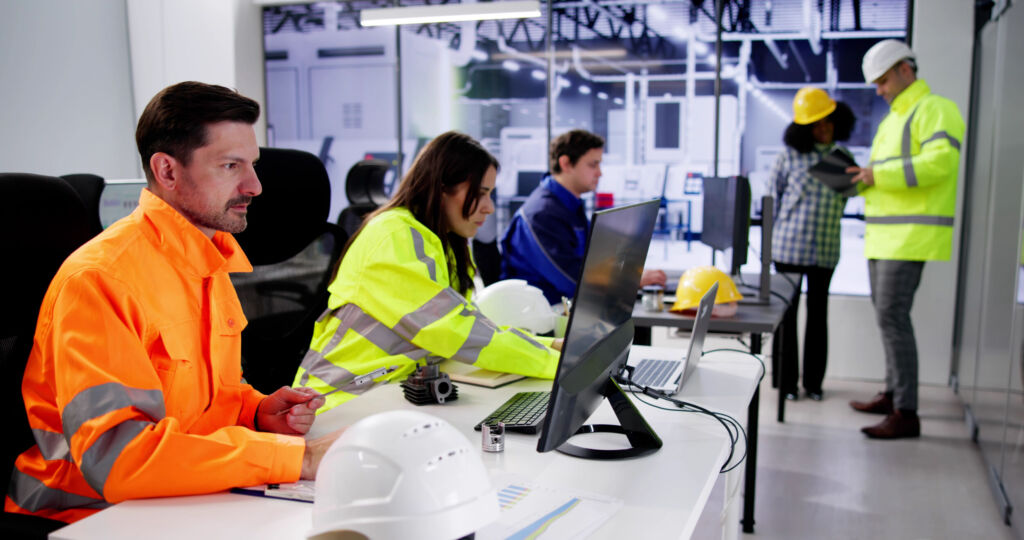 Unternehmen verlieren Blick für das Wesentliche 1 Engineer Operators Using Scada System At Industrial Plant