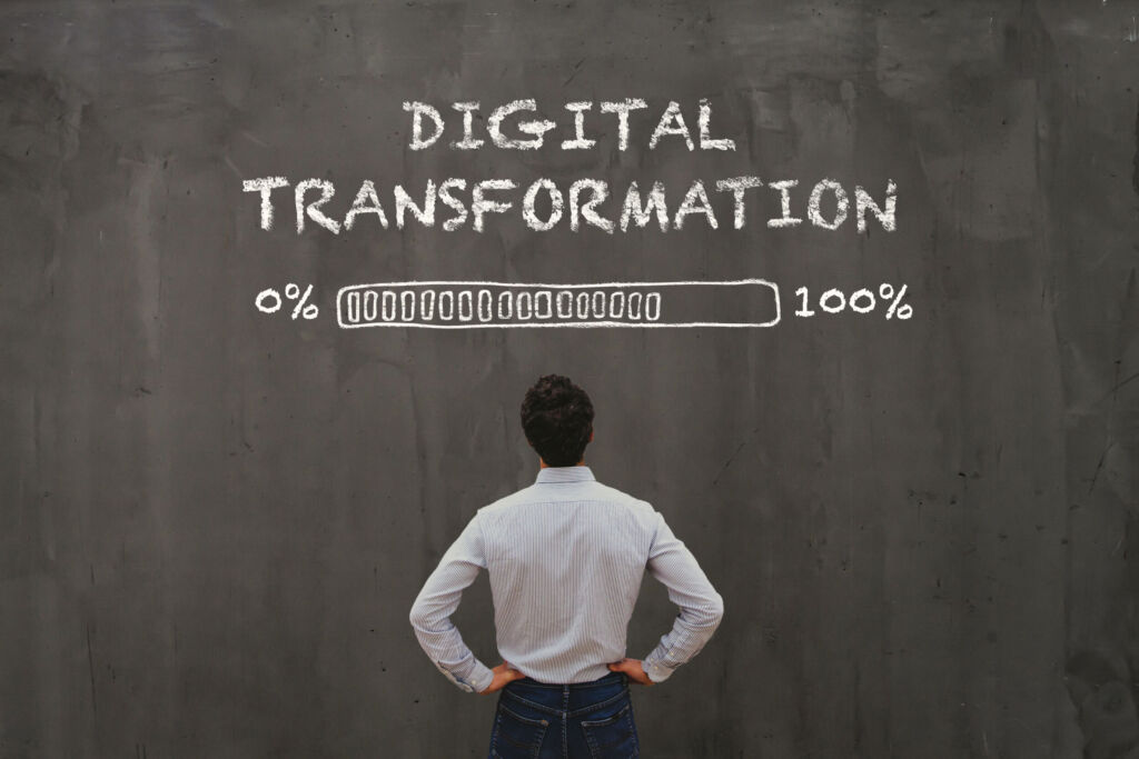 Zwei Länder mit ähnlichen Problemen 1 digital transformation concept in business, disruption