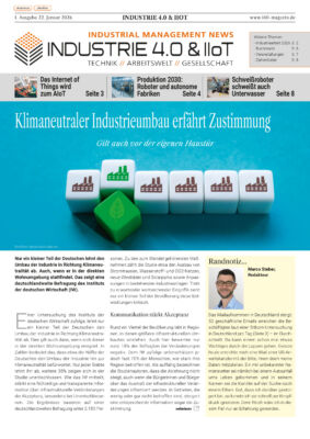 Titelseite INDUSTRIE 40IIoT MAGAZIN 1 2026